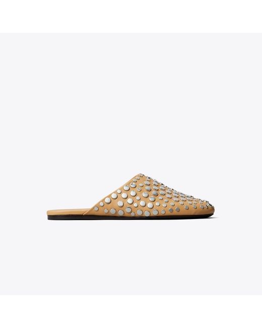 Tory Burch White Studded Mule for men