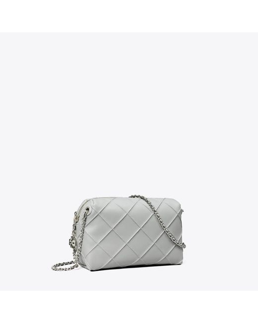 Tory Burch Gray Fleming Soft Crossbody Bag