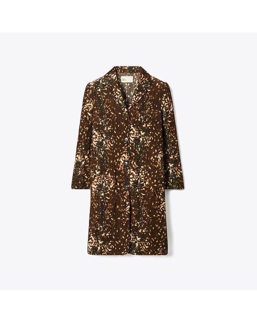 Tory Burch Brown Cotton Velvet Coat