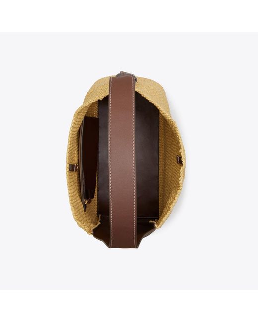 Tory Burch Natural Romy Woven Hobo Bag