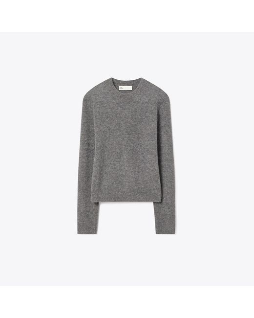 Tory Burch Gray Cashmere Silk Sweater