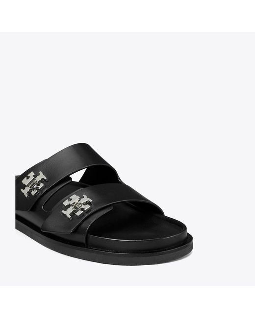 Tory Burch Black Turnlock Sport Slide