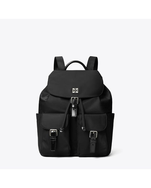 Tory Burch Black Virginia Backpack