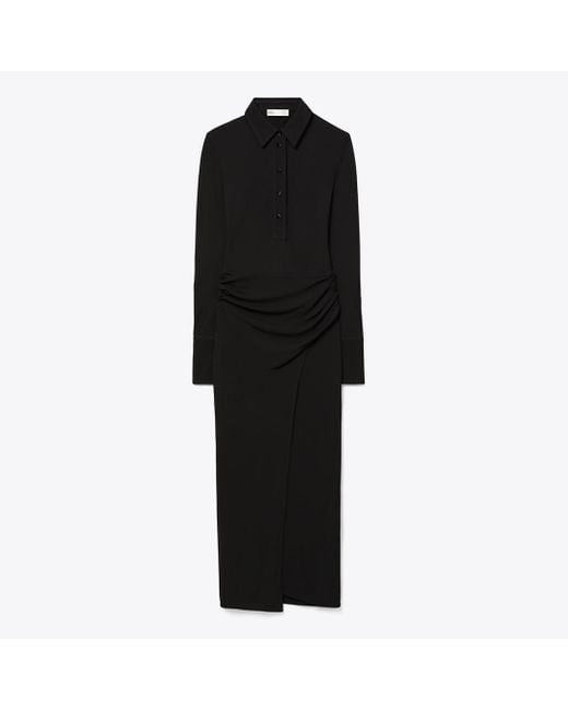 Tory Burch Women's Black Jersey Shirtdress - radharamanexports.com
