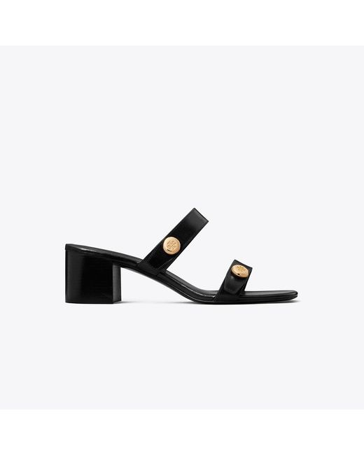 Tory Burch Black Romy Block-Heel Sandal