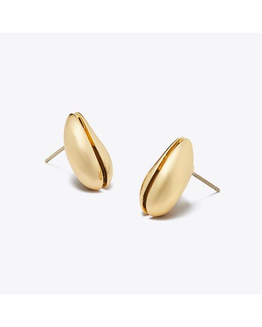 Tory Burch Metallic Mini Pierced Earrings, One Size