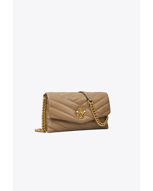 Tory Burch Kira Chevron Chain Wallet Lyst