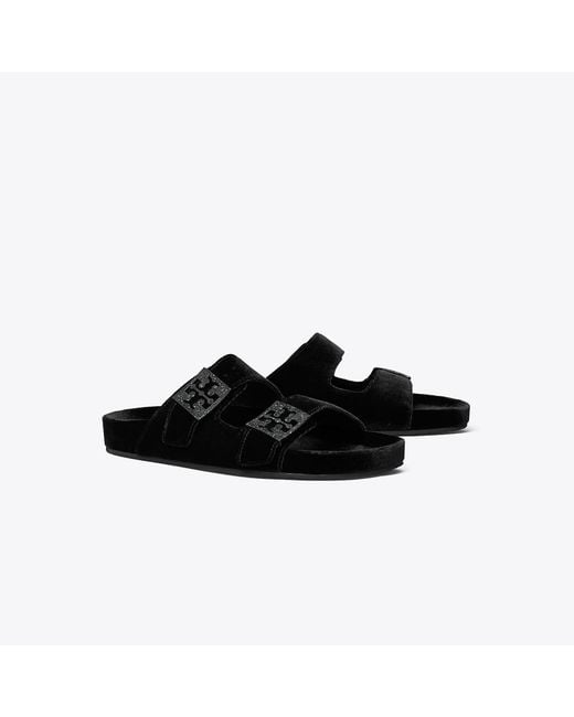 Tory Burch Black Mellow Pavé Sandal