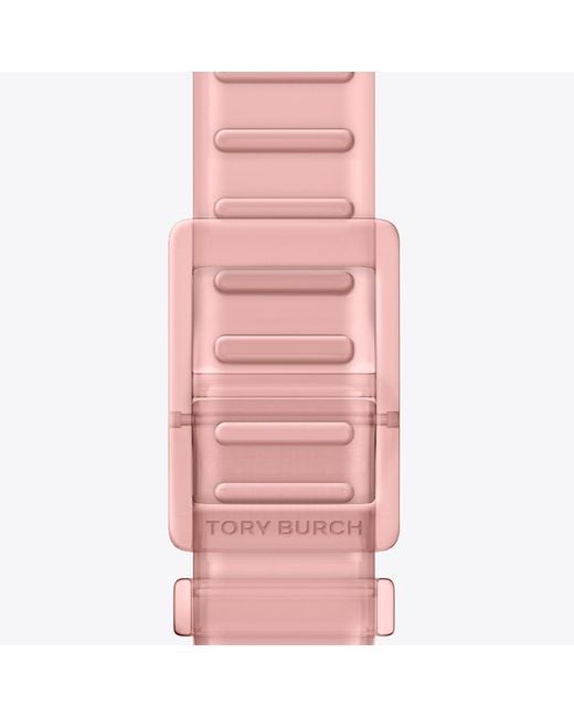 Tory Burch Black Single T Jelly Band For Apple Watch
