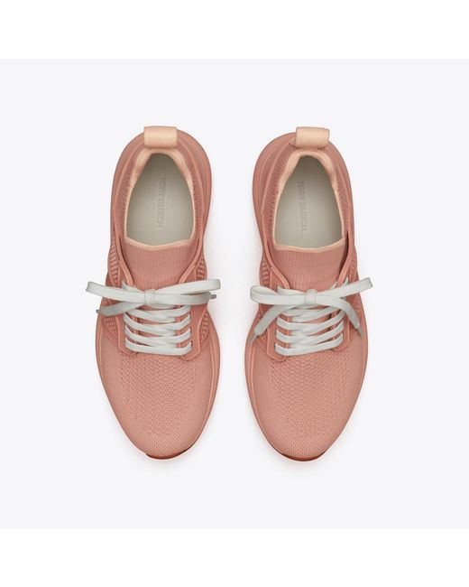 Tory Burch Pink T Sock Runner