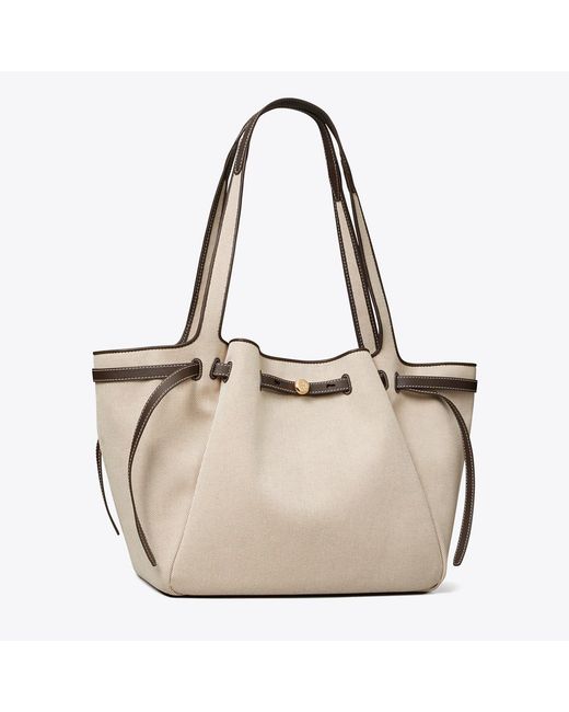Tory Burch Natural Romy Canvas Tote