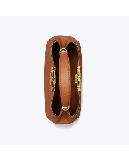 Tory Burch Brown Mini Eleanor Soft Satchel