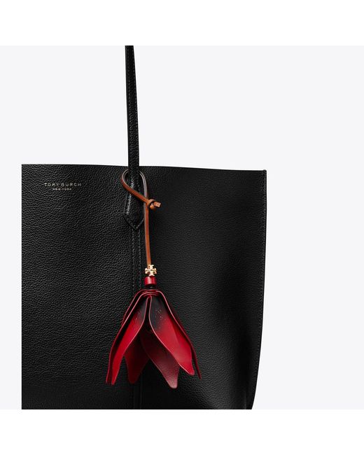 Tory Burch Red Flower Bag Charm