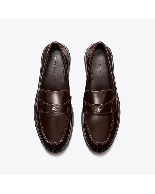 Tory Burch Brown Classic Lug Loafer
