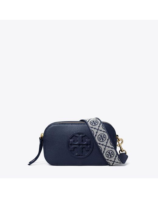 Tory Burch Blue Mini Miller Crossbody Bag, One Size