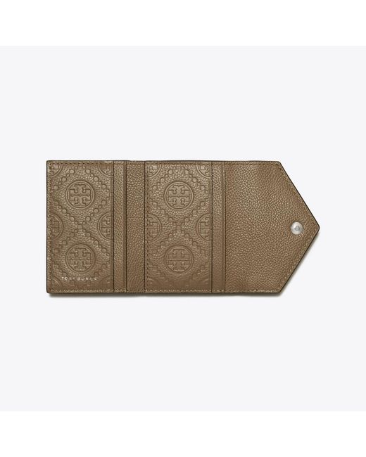 Tory Burch Metallic Small Pebble Envelope Wallet, One Size
