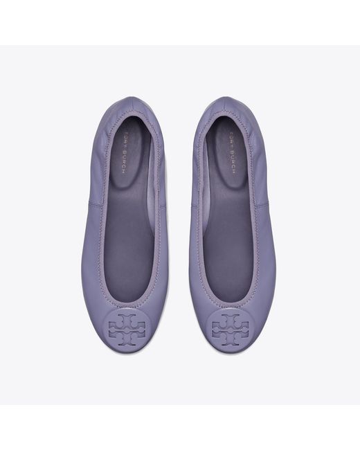 Tory Burch Blue Reva Travel Ballet