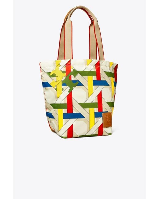 ella reversible printed market tote