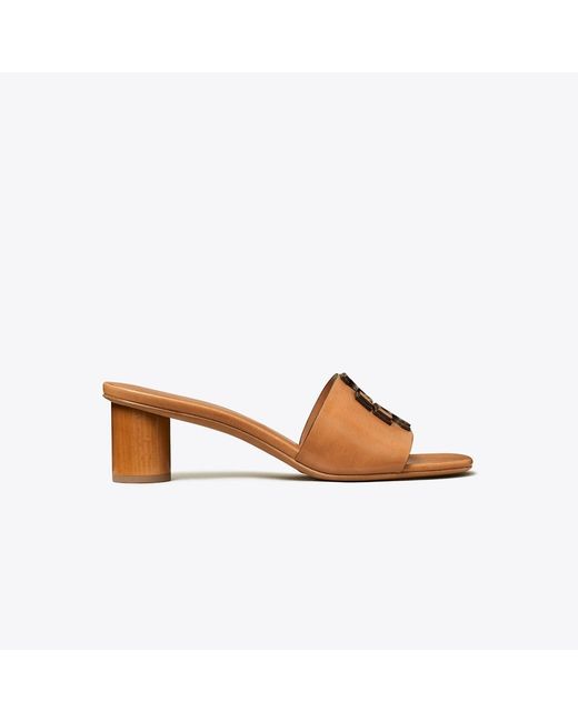 Tory Burch Brown Ines 55Mm Leather Mules