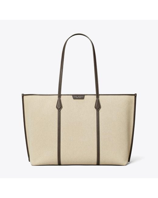Tory Burch Natural Perry Canvas Tote
