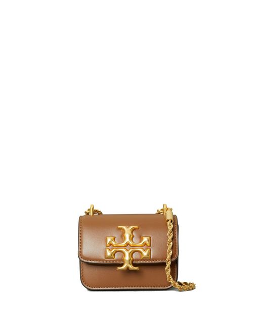 Tory Burch Leather Eleanor Mini Shoulder Bag in Brown Save 11 Lyst