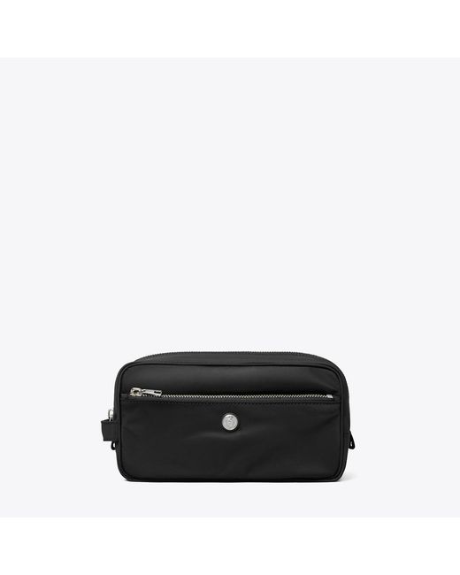 Tory Burch Black Large Twist Cosmetic Case