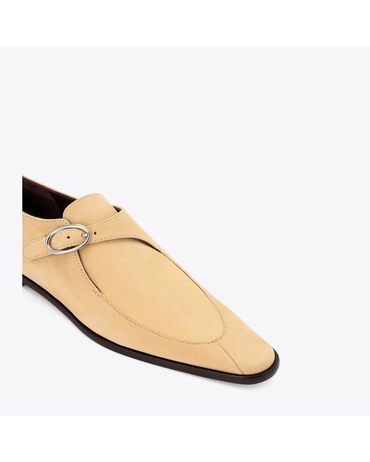 Tory Burch White Twisted Monk Strap