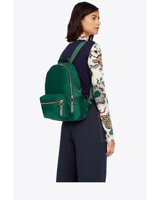 Tory Burch Tilda Zip Backpack in Green | Lyst