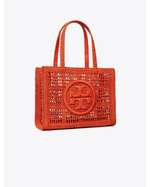 Tory Burch Red Small Ella Hand-crocheted Tote