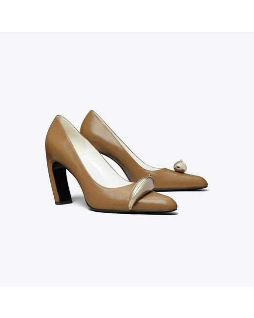 Tory Burch Metallic Pierced Pump