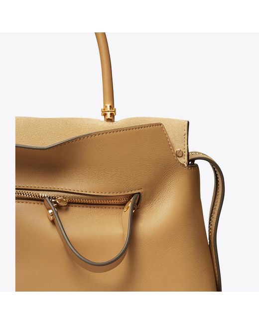 Tory Burch Metallic Mercer Satchel, One Size