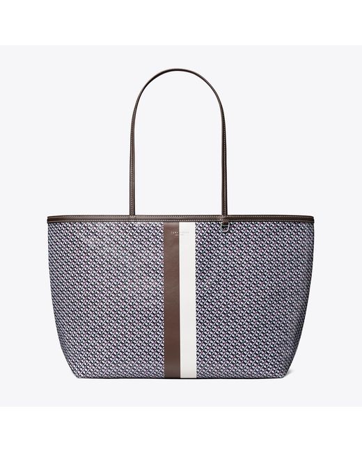 Tory Burch Purple Racer Tote, One Size