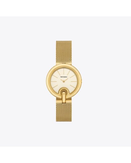 Tory Burch Metallic Pierced Watch