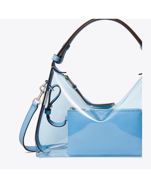 Tory Burch Blue Mellow Clear Shoulder Bag