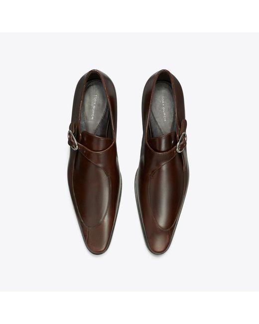 Tory Burch Brown Twisted Monk Strap