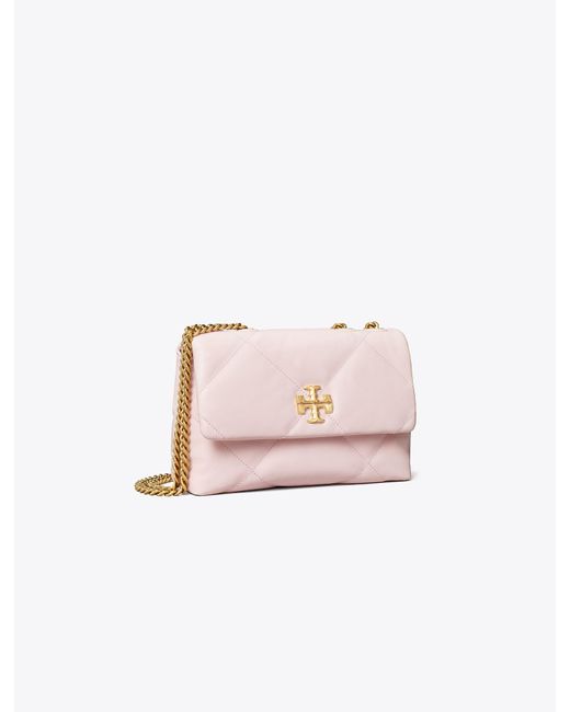Tory Burch Pink Small Kira Diamond Quilt Convertible Shoulder Bag