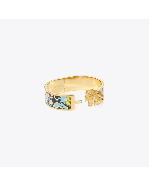 Tory Burch Metallic Icon Wide Bracelet