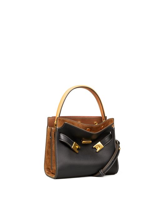 Tory Burch Lee Radziwill Petite Double Bag in Schwarz | Lyst AT