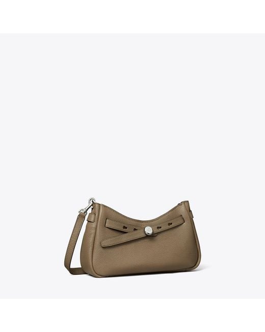 Tory Burch Brown Romy Zip Top Crossbody, One Size