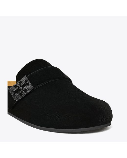 Tory Burch Black Mellow Pavé Mule