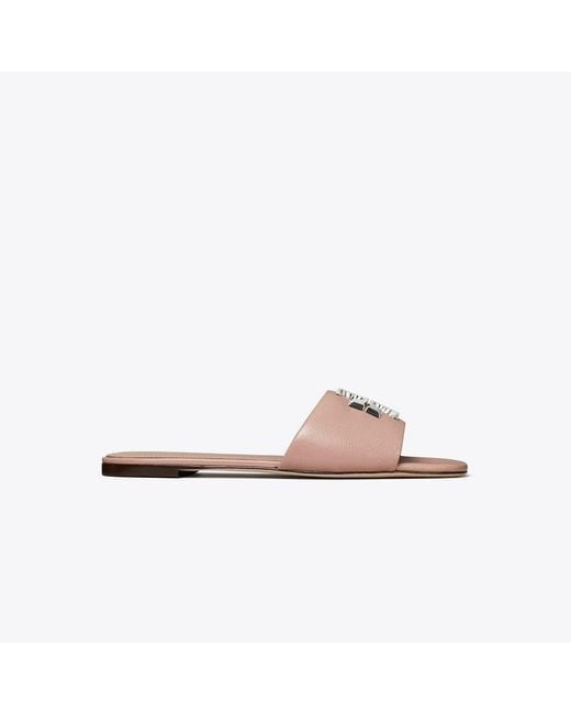 Tory Burch Pink Eleanor Slide