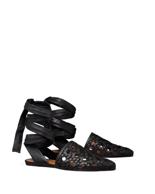 tory burch basket weave sandals