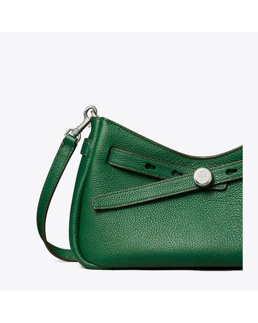 Tory Burch Green Romy Zip Top Crossbody, One Size