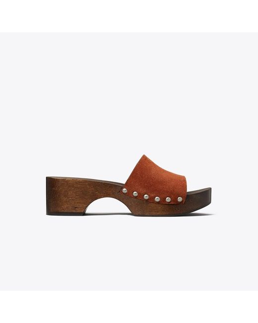 Tory Burch Brown Sandal Clog