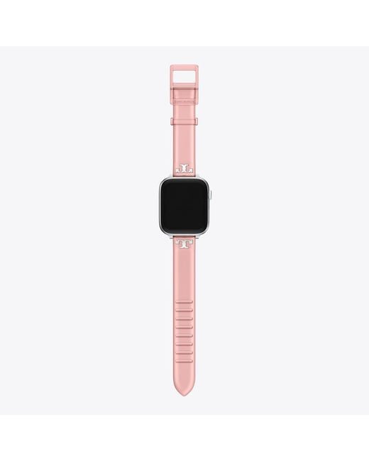 Tory Burch Black Single T Jelly Band For Apple Watch