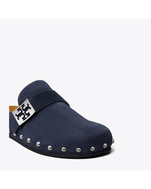 Tory Burch Blue Mellow Studded Mule