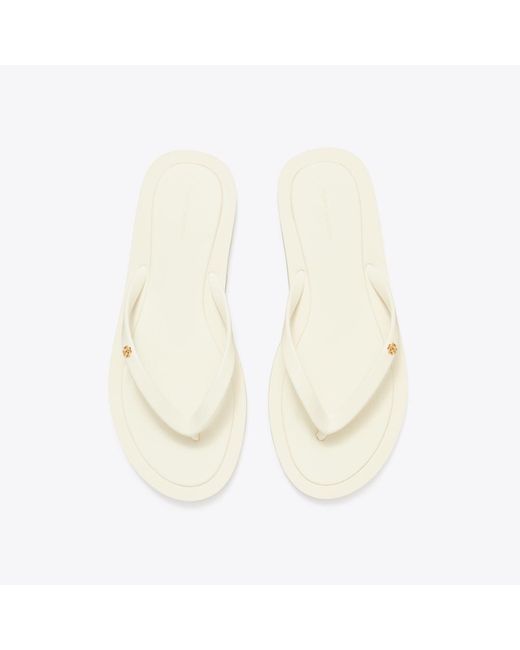 Tory Burch White Kira Padded Flip-Flop for men