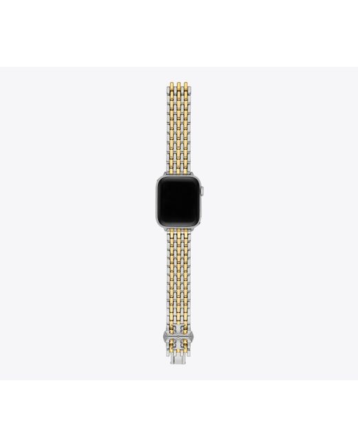 Tory Burch Black Eleanor Band For Apple Watch®, Two-tone Stainless Steel