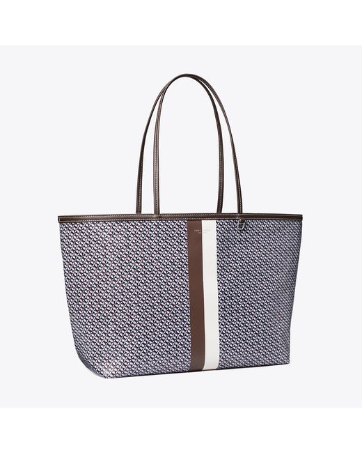 Tory Burch Purple Racer Tote, One Size