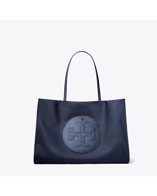 Tory Burch Blue Small Ella Tote, One Size
